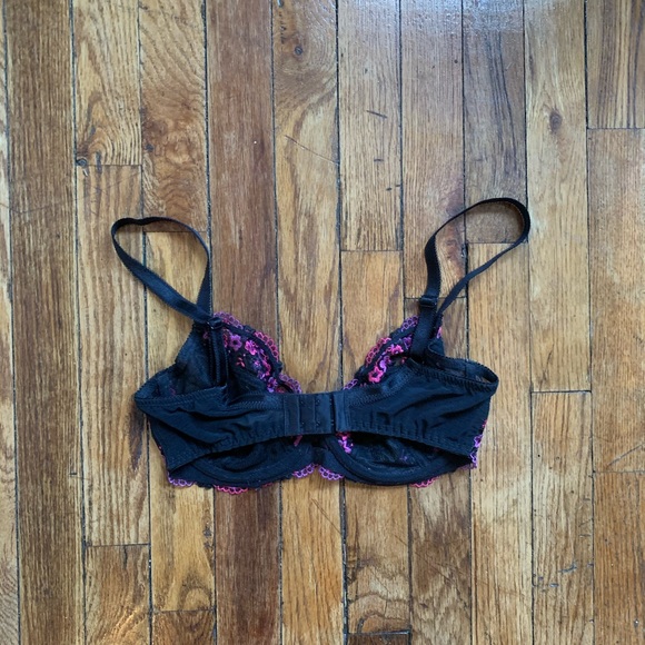 Pour Moi? | black/purple flora bra - Picture 2 of 4